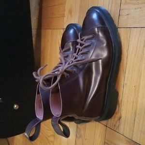 Dr. Martens Made in England oxblood monkey boots UK 3